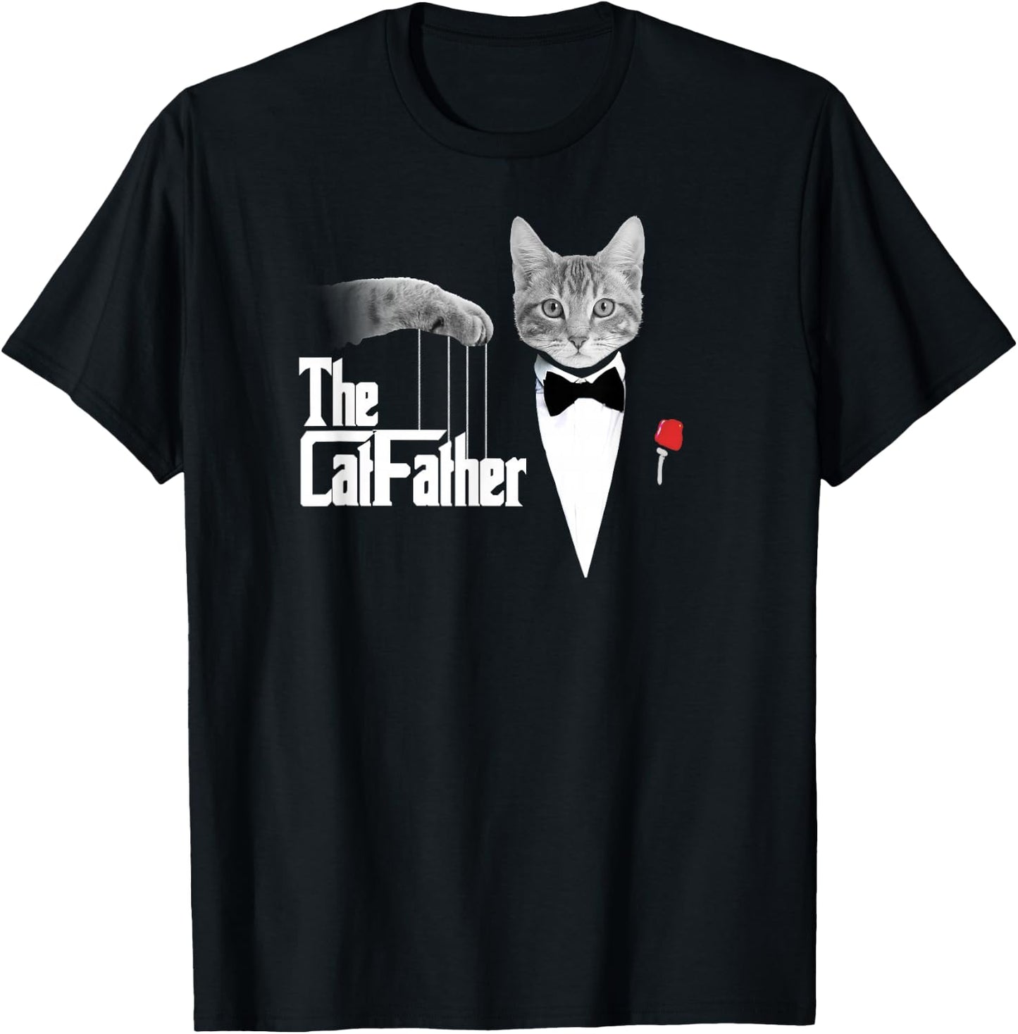The CatFather Funny Parody T-Shirt - T-Shirt | Black