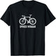 Bike T Shirt Spokes Woman Bicycle Cyclist Gift T-Shirt - T-Shirt | Black