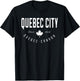 Quebec City Shirt Quebec Canada Maple Leaf Canadian Gift T-Shirt - T-Shirt | Black
