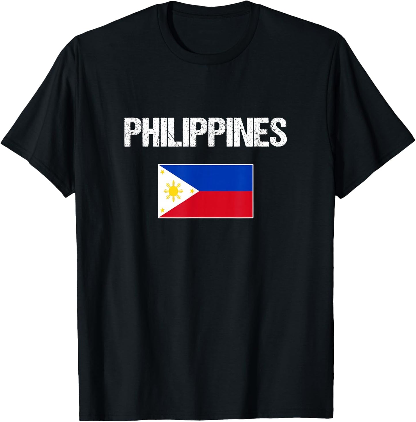 Philippines Filipino Flag Women Youth Kids T-Shirt - T-Shirt | Black