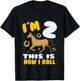 Im 2 This Kid Loves Horse Riding 2nd Year Birthday Theme T-Shirt - T-Shirt | Black