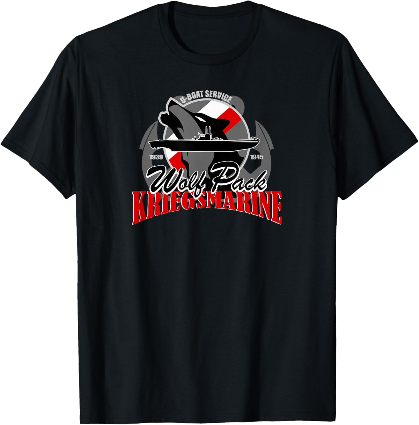 U-boat - Wolf Pack Kriegsmarine T-Shirt - T-Shirt | Black