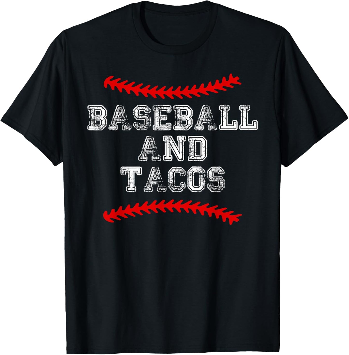 Baseball and Tacos T Shirt Catcher Pitcher Mom Kid Youth T-Shirt - T-Shirt | Black