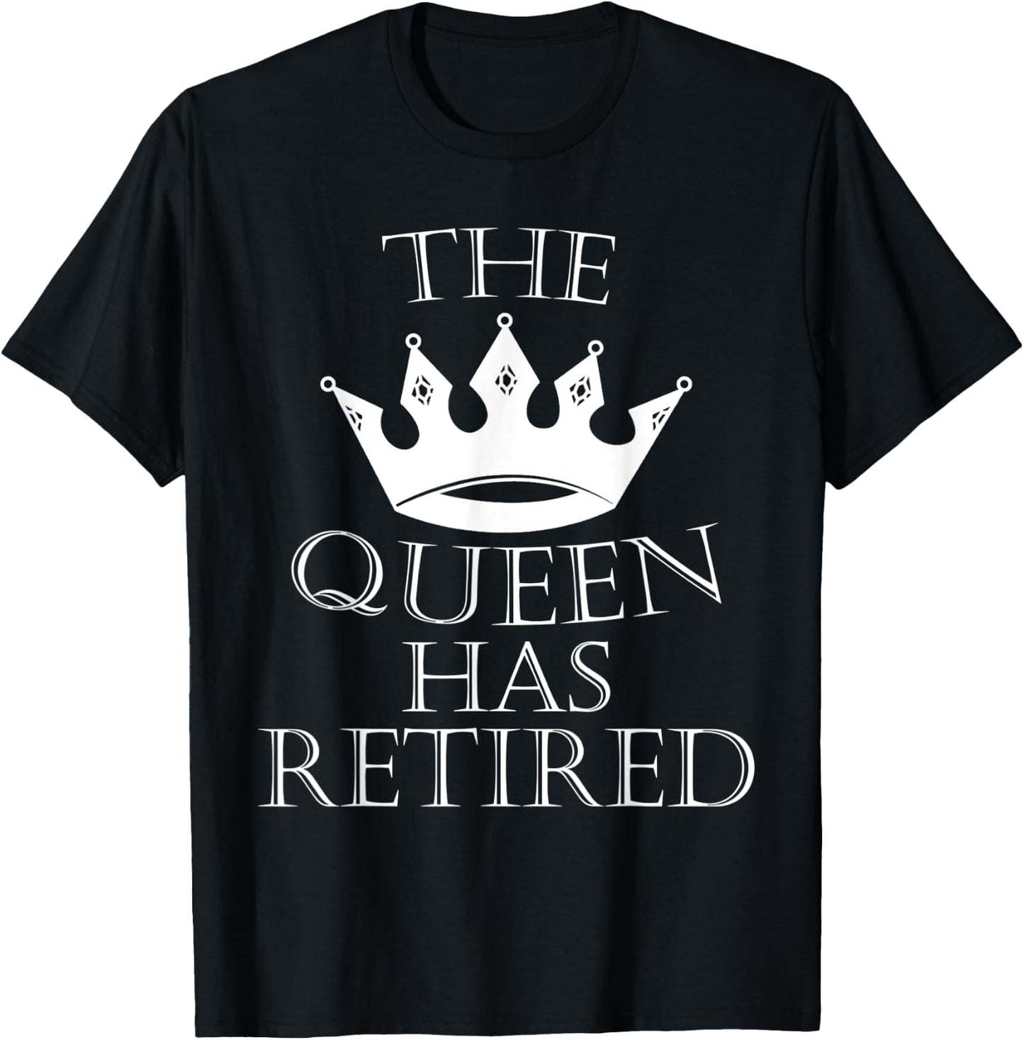 Purple "The Queen Has Retired" T-Shirt - T-Shirt | Black