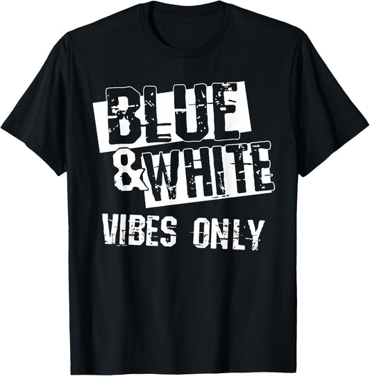 Blue and White Game Day Group Shirt for High School Football T-Shirt - T-Shirt | Black