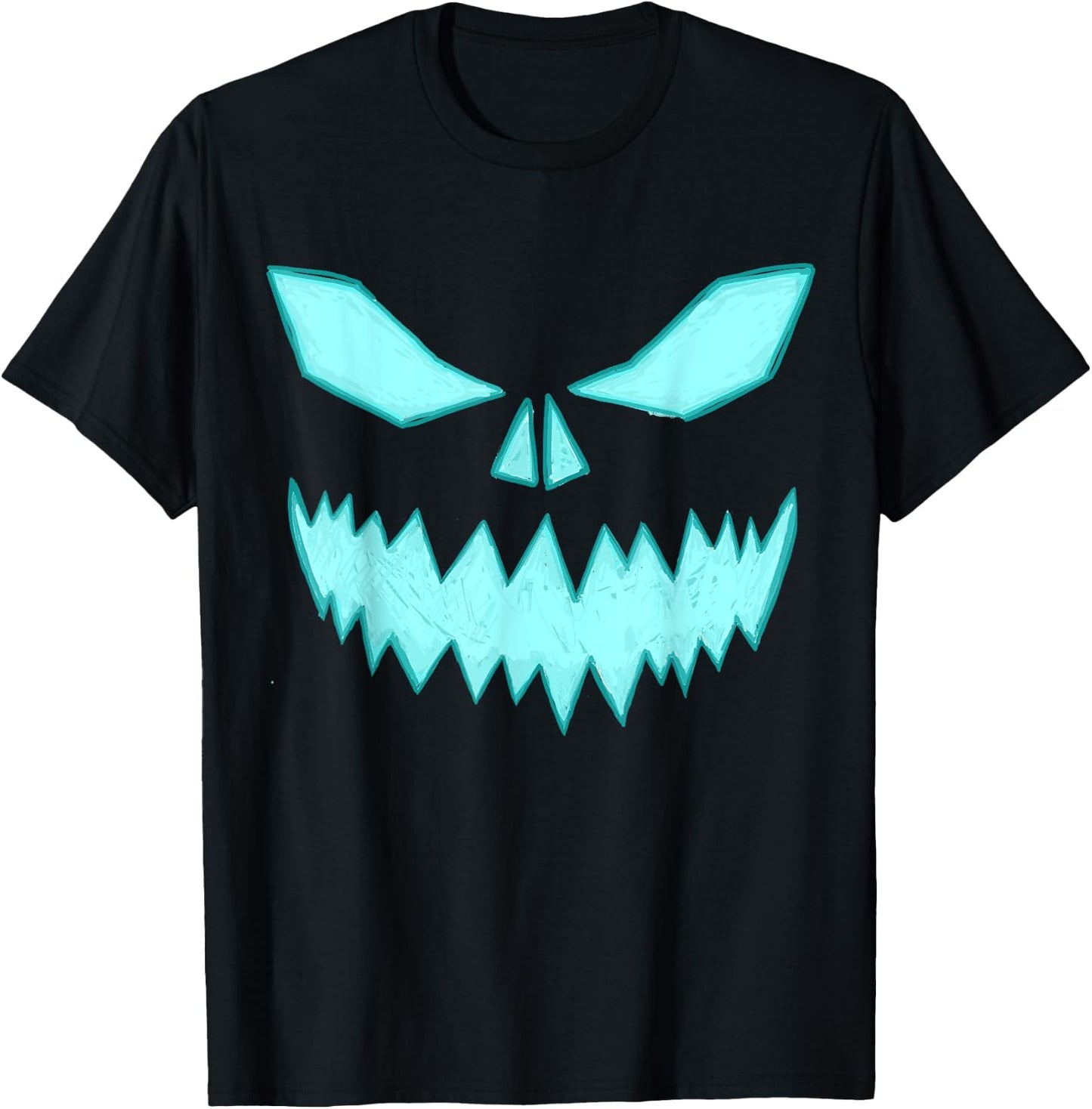 Scary Spooky Halloween Jack O Lantern Face Pumpkin Boys T-Shirt - T-Shirt | Black