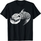 Badass Gifts Fish Bone Skeleton Vintage T-Shirt - T-Shirt | Black