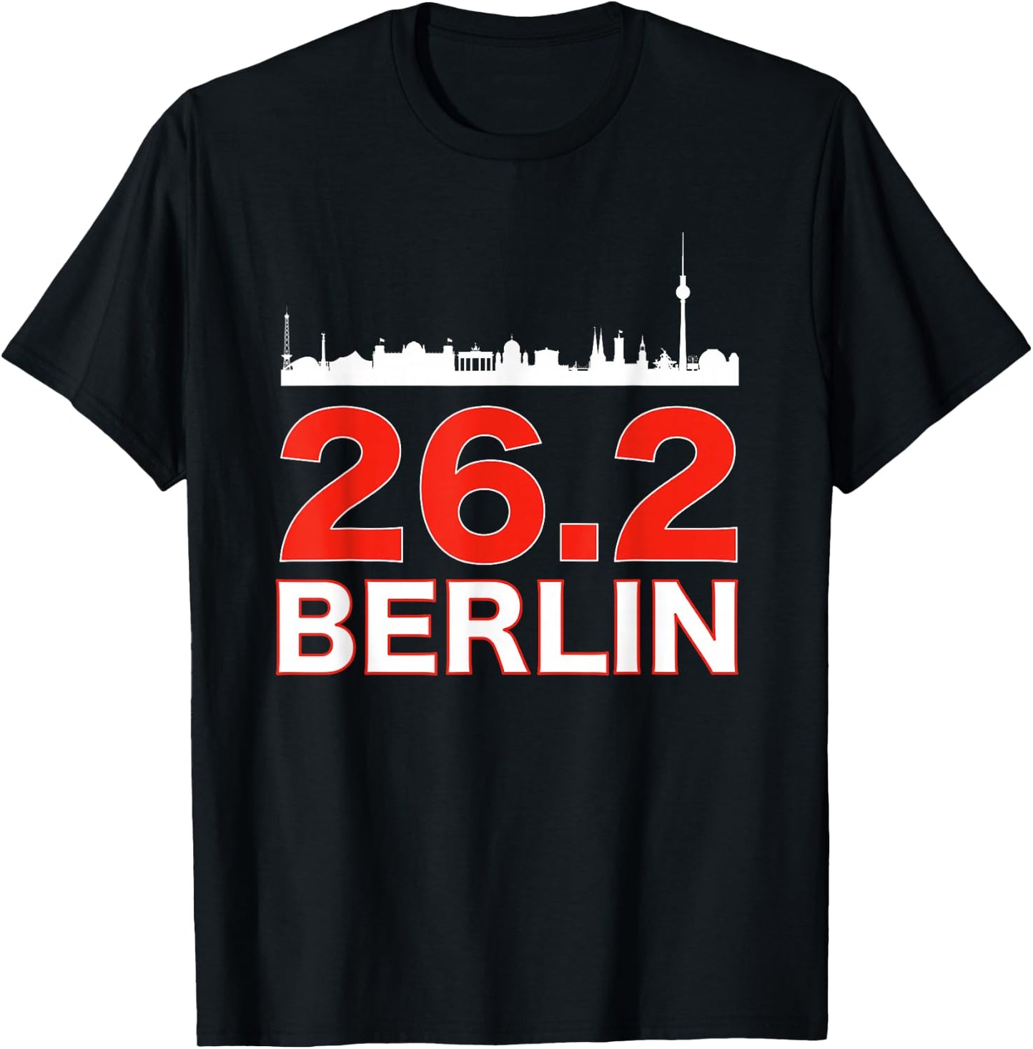 Run Berlin 26.2 Marathon Clothin for Berlin Marathoner T-Shirt - T-Shirt | Black