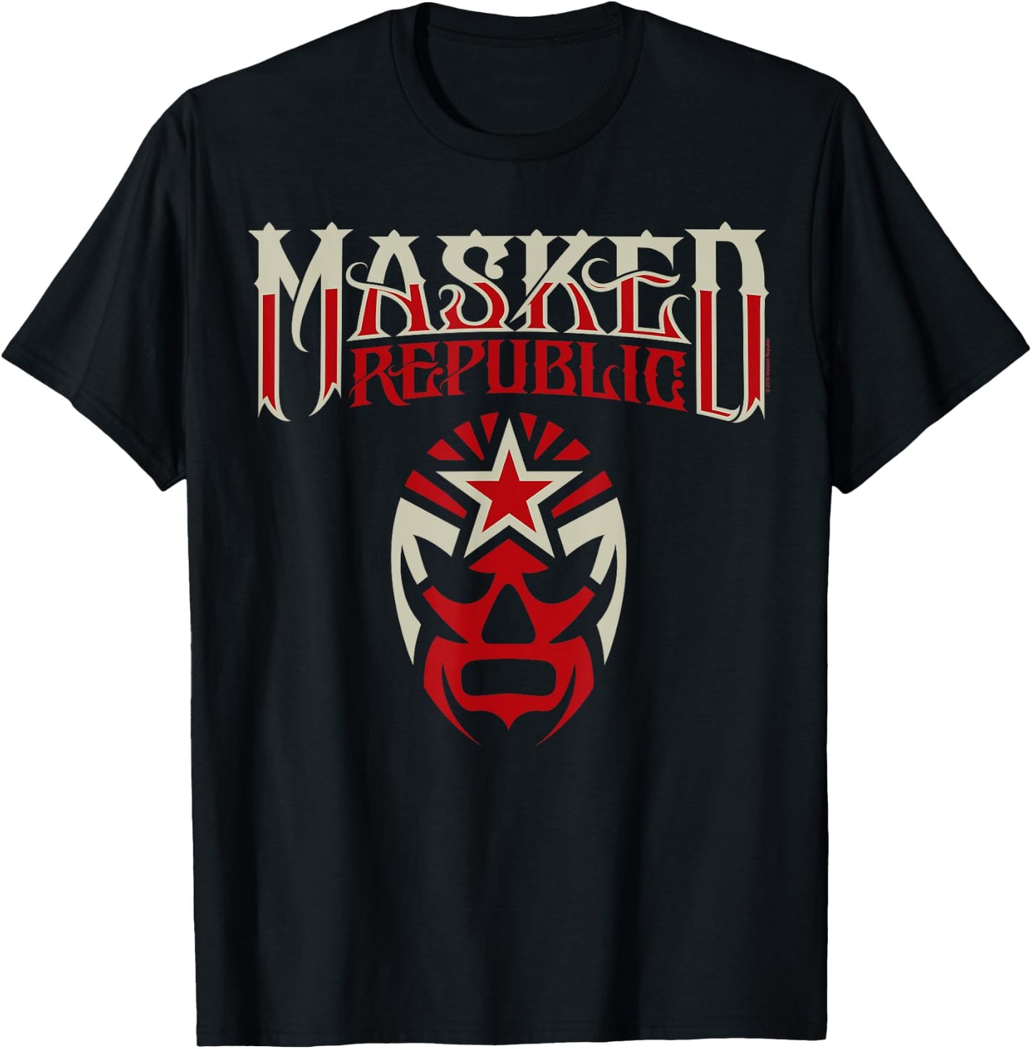 Masked Republic Logo Lucha Libre T-Shirt - T-Shirt | Black