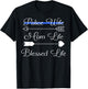 Police Wife Mom Life Blessed Life Thin Blue Line Family T-Shirt - T-Shirt | Black