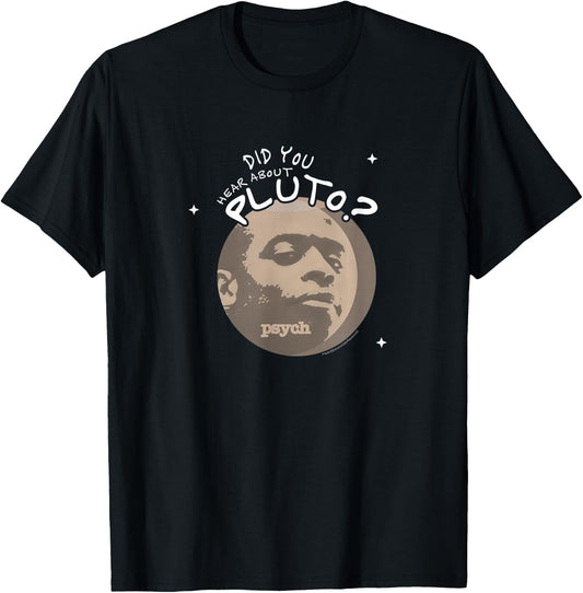 Psych Did You Hear About Pluto Gus T-Shirt - T-Shirt | Black