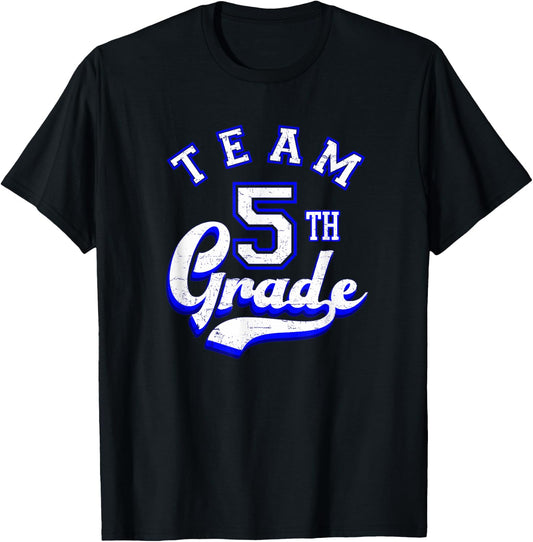 Team 5th Grade Fifth for Teacher or Students Women Kids T-Shirt - T-Shirt | Black