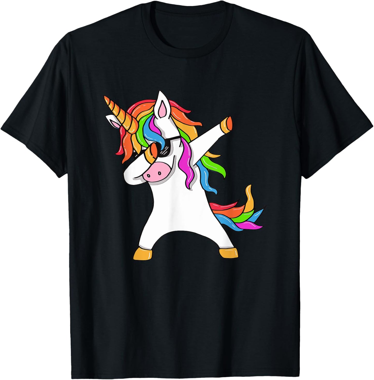 Dabbing Unicorn - Unicorn Dab - Unicorn Gift T-Shirt - T-Shirt | Black