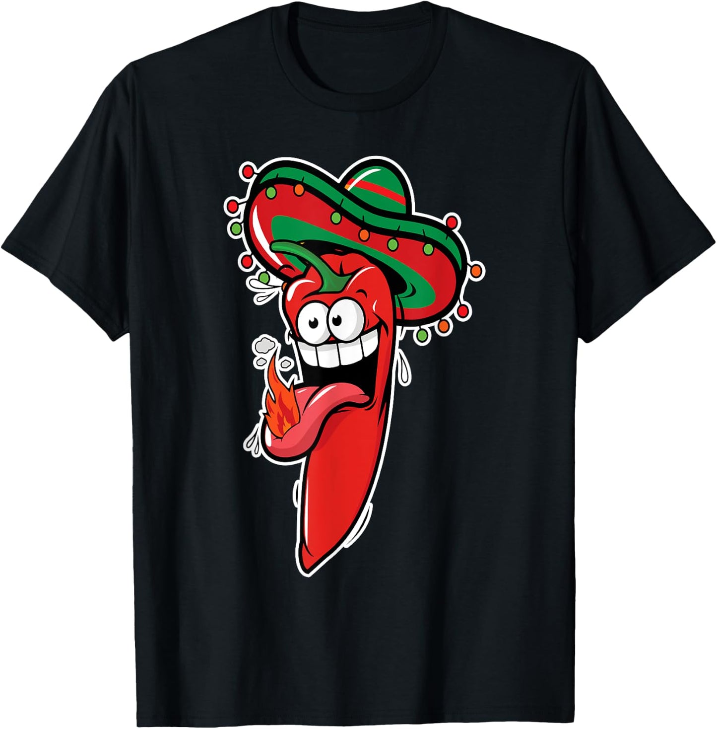 Hot Jalapeno - Chili Pepper Mexican Gift T-Shirt - T-Shirt | Black