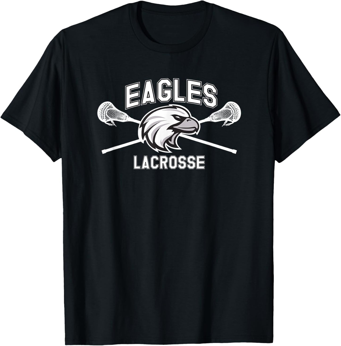 Franklin County Lacrosse Club Eagle Design T-Shirt - T-Shirt | Black