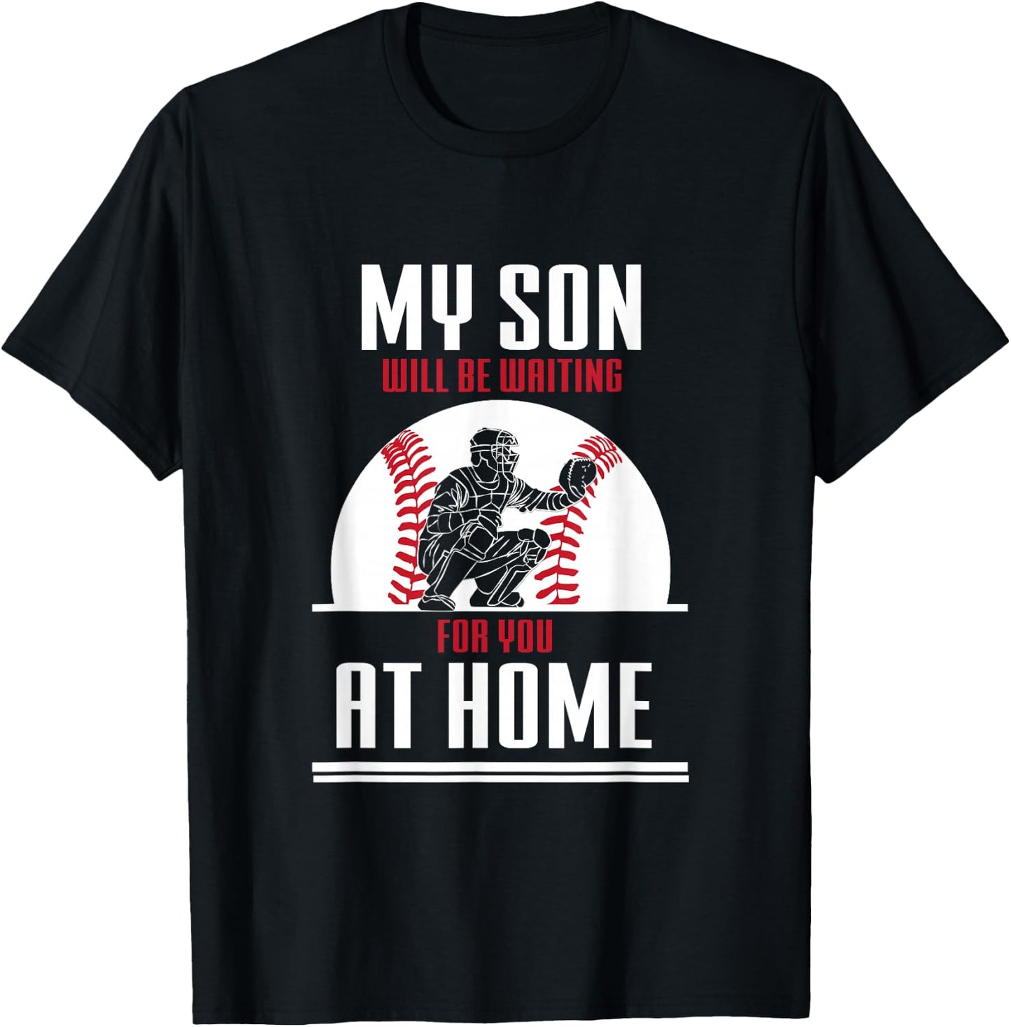 Baseball Catcher Shirt Sport Team Coach Gift T-Shirt - T-Shirt | Black