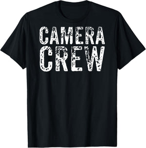 BACK ONLY Camera Crew TV Film Production Shirt T-Shirt - T-Shirt | Black
