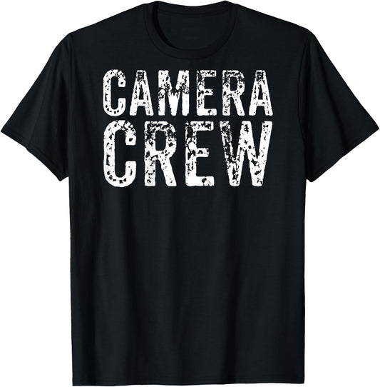 BACK ONLY Camera Crew TV Film Production Shirt T-Shirt - T-Shirt | Black