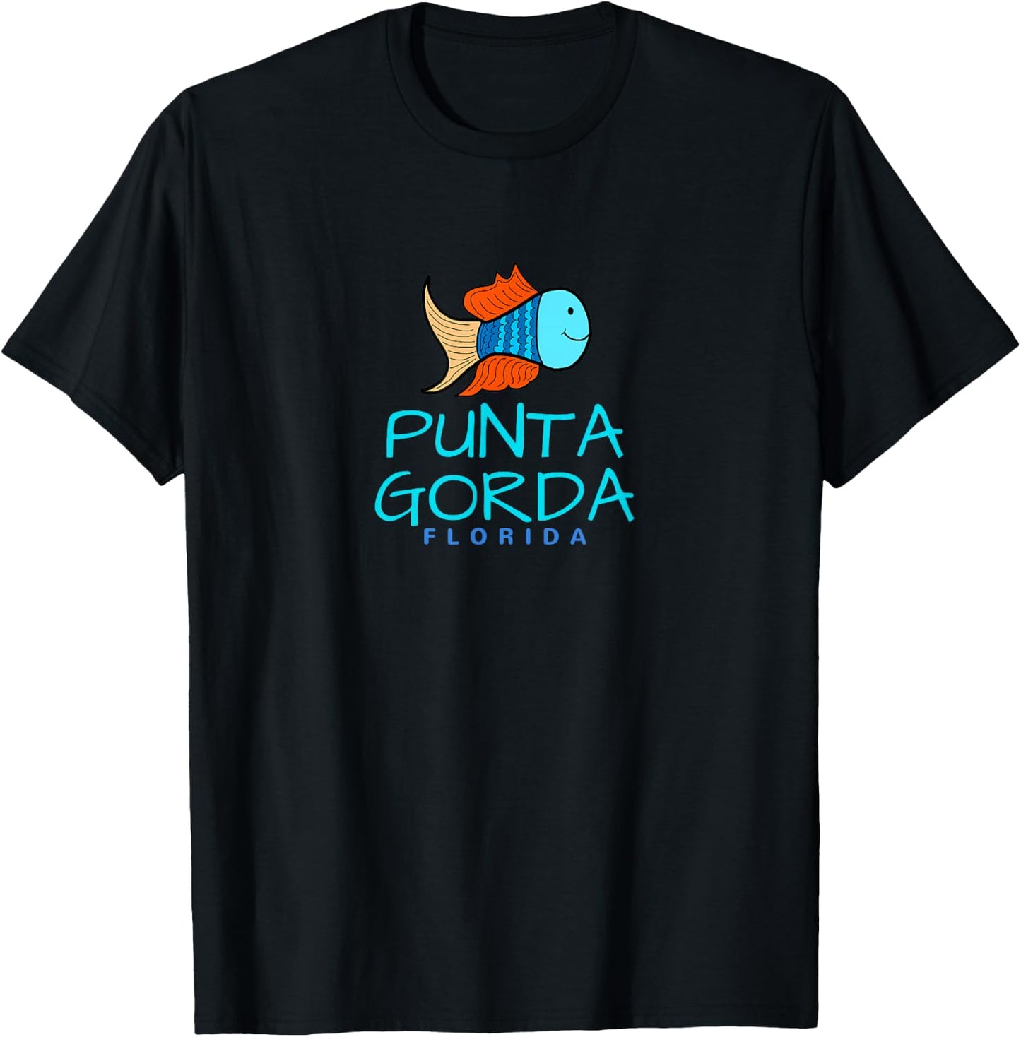 Punta Gorda Florida , FL Fun Fish T-Shirt - T-Shirt | Black