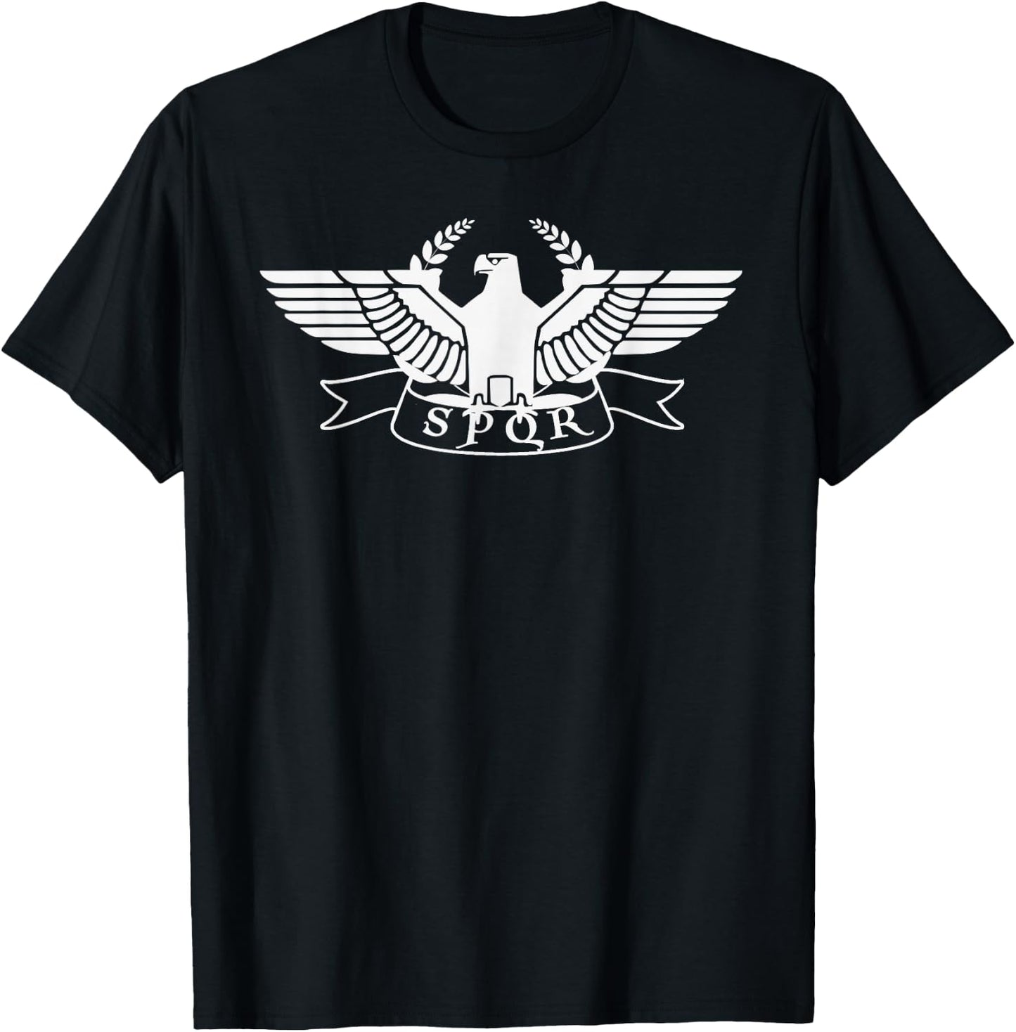 Roman Eagle SPQR Shirt - Roman Historical T-Shirt - T-Shirt | Black