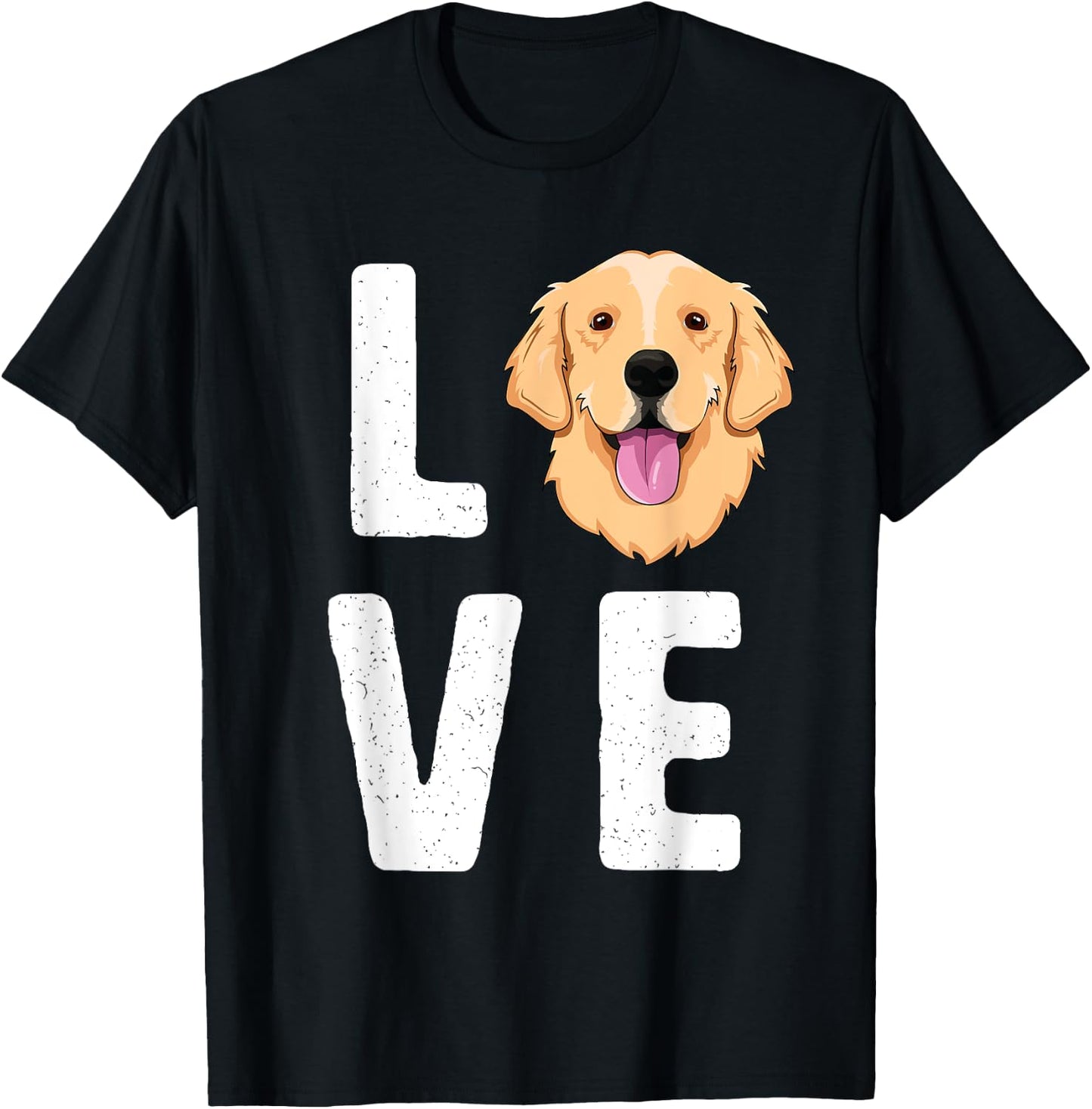 LOVE Golden Retrievers SHIRT KIds Dog Pet Gift T-Shirt - T-Shirt | Black