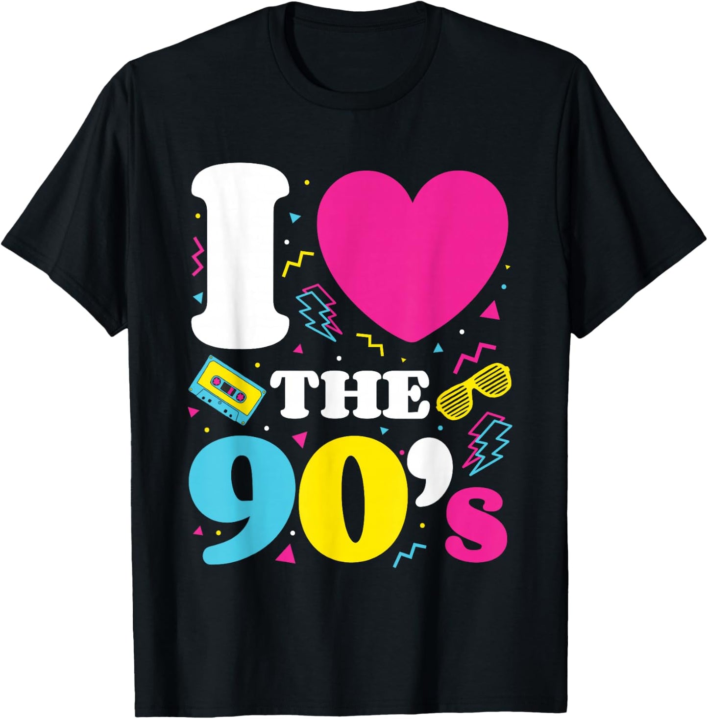 90's, 1990's, Nineties, Costume themed For Nostalgia Party T-Shirt - T-Shirt | Black