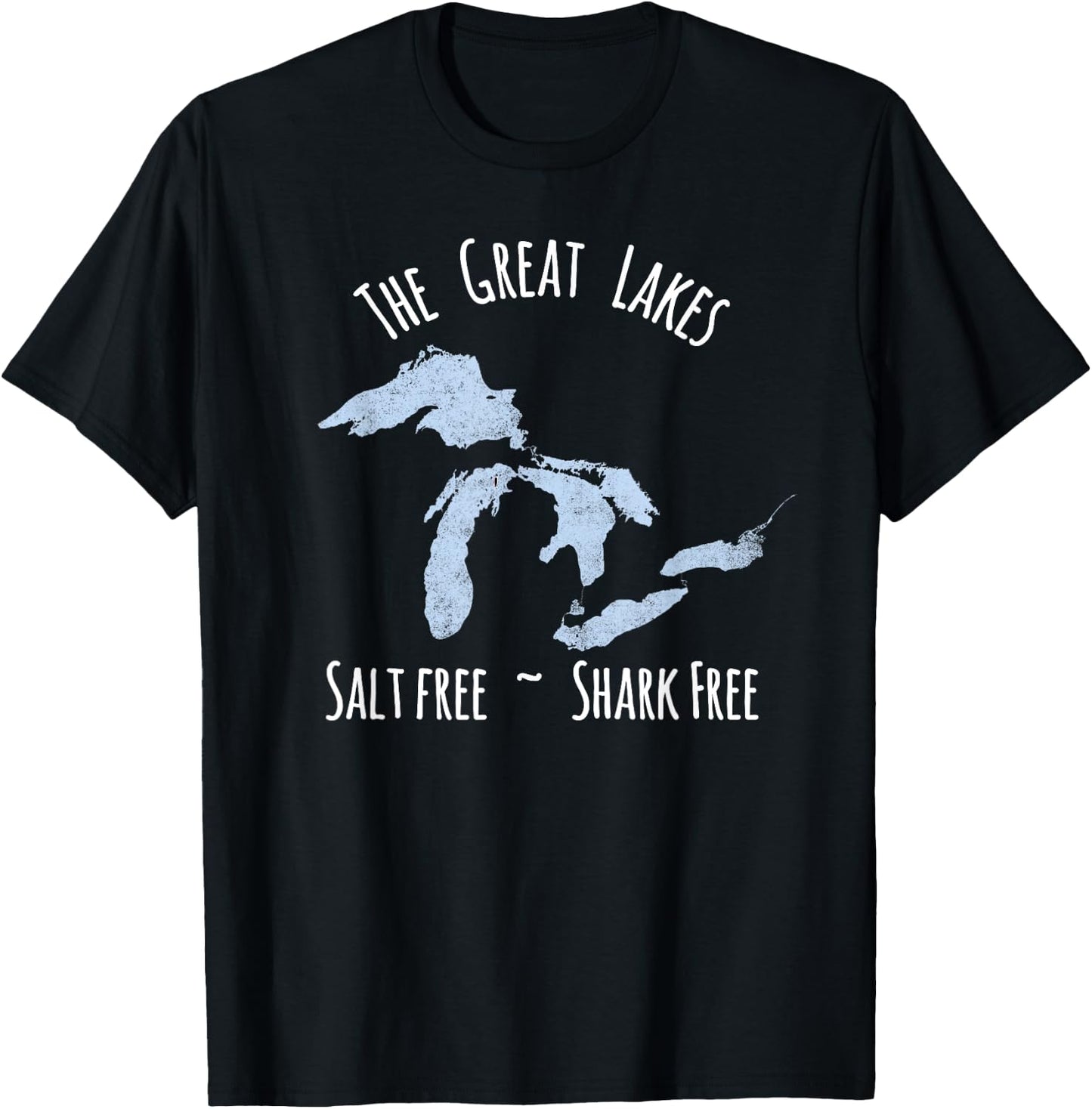 Salt Free Shark Free T-Shirt - T-Shirt | Black