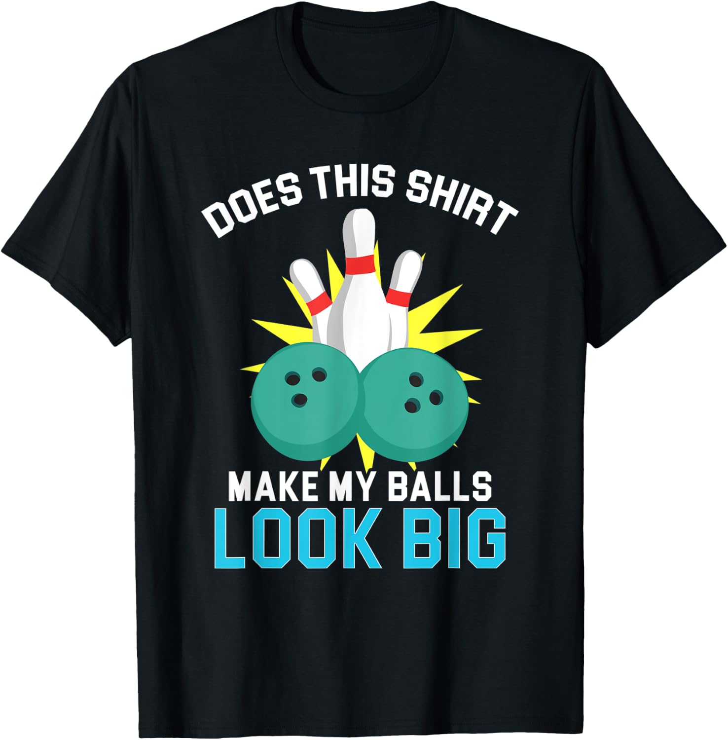 Vintage Bowling Team Shirts Funny Bowling Balls T-Shirt - T-Shirt | Black