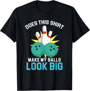Vintage Bowling Team Shirts Funny Bowling Balls T-Shirt - T-Shirt | Black