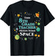 This 8th Grade Teacher Needs Some Space Funny Planet Science Men Women T-Shirt - T-Shirt | Black