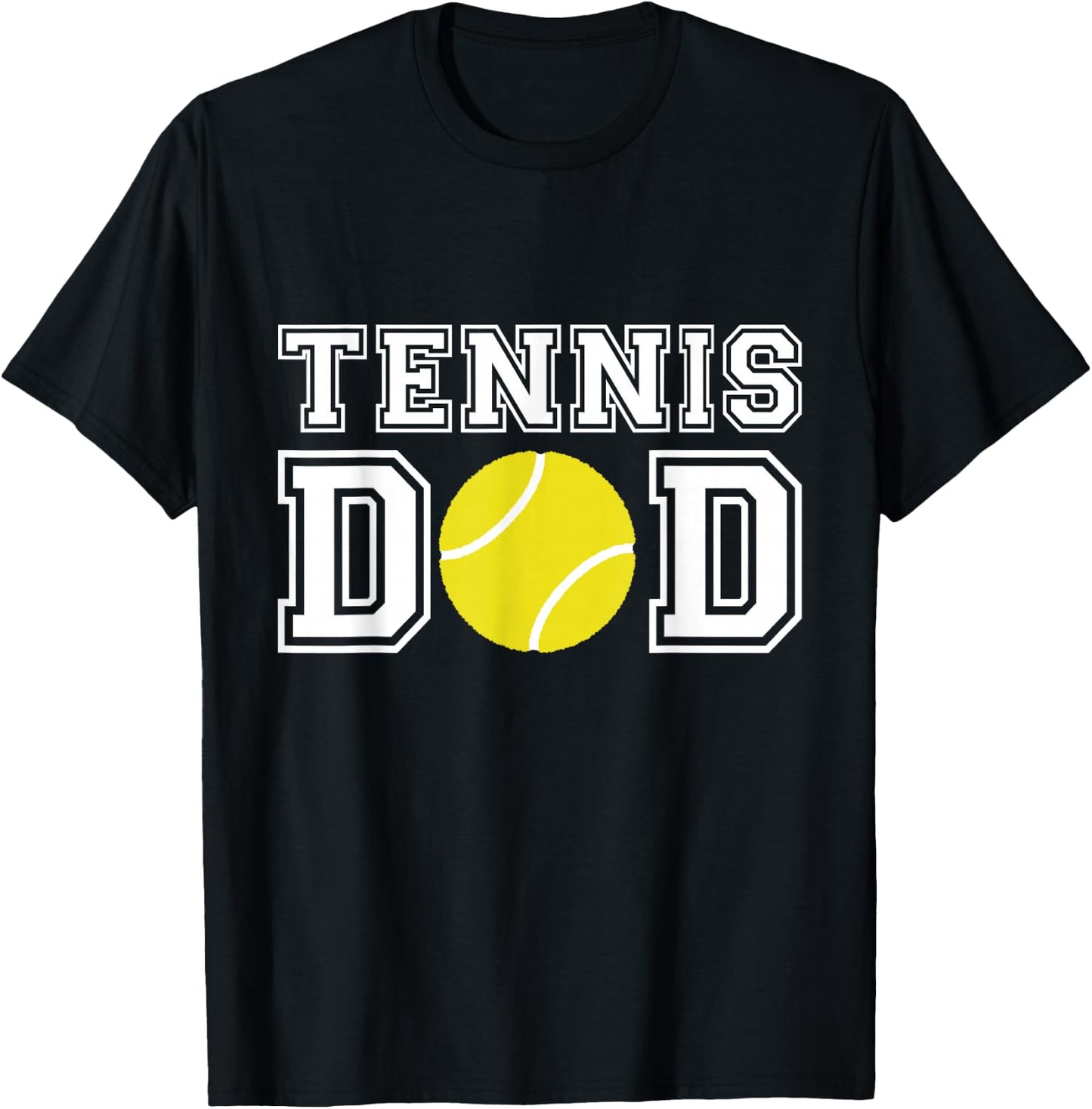 Tennis Dad Tennis Gift Father Dad Tennis Gift T-Shirt - T-Shirt | Black