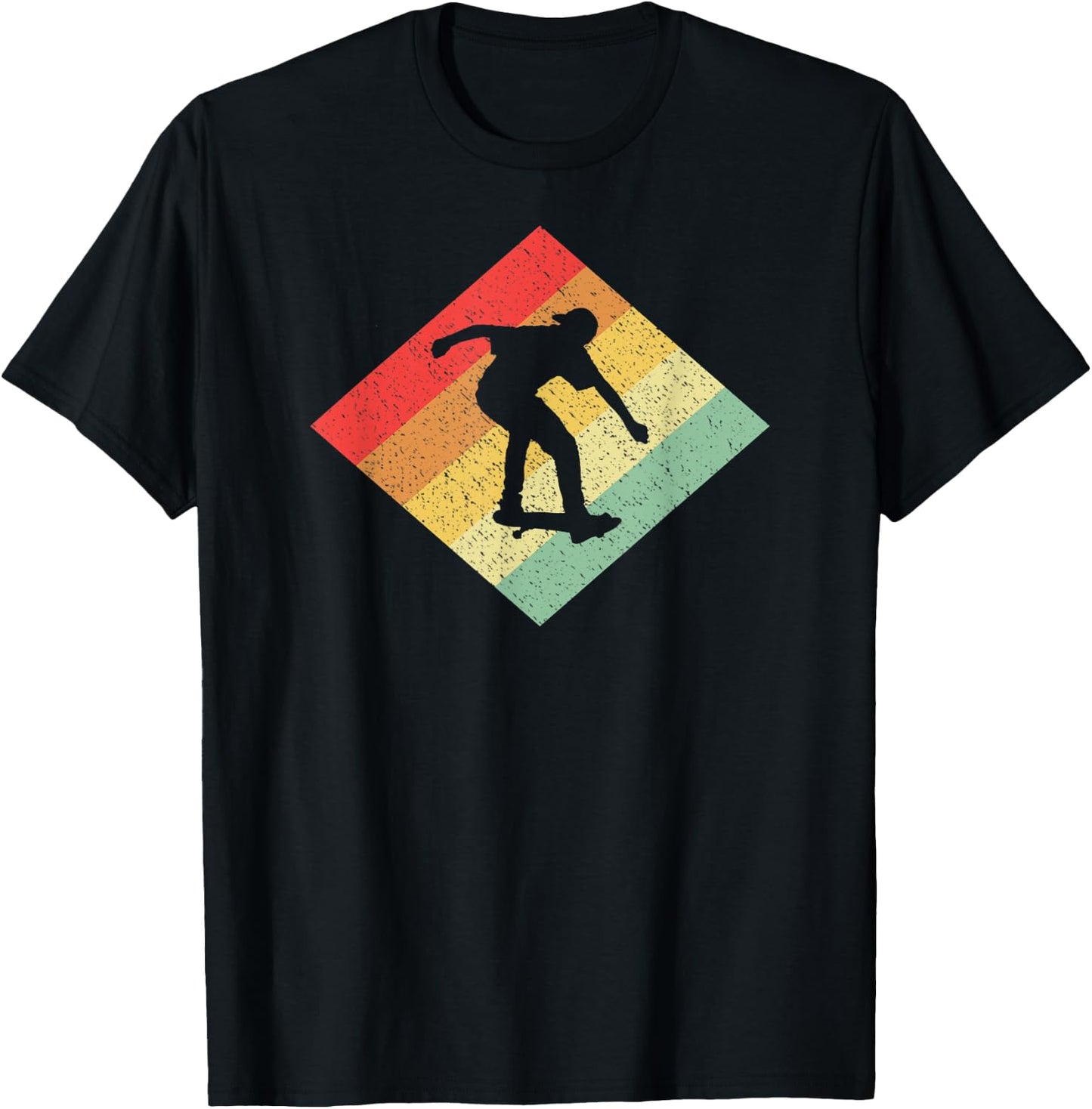 Retro Vintage 80s Skating Gift Skaters & Skateboarders T-Shirt - T-Shirt | Black