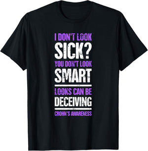 Funny Crohn's Awareness Present - Crohn's Disease T-Shirt - T-Shirt | Black