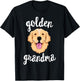Golden Retriever Grandma Women Mom Dog Owner T-Shirt - T-Shirt | Black