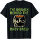 The Warlock Behind The Baby Brew, Halloween New Dad To Be T-Shirt - T-Shirt | Black