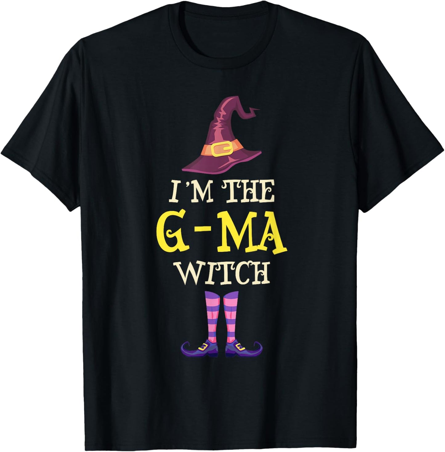I'm The G-Ma Witch Costume Halloween Funny Witchy GMa T-Shirt - T-Shirt | Black