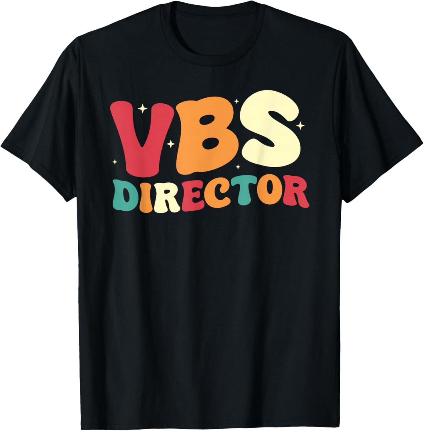 Vacation Bible School Groovy VBS Director T-Shirt - T-Shirt | Black