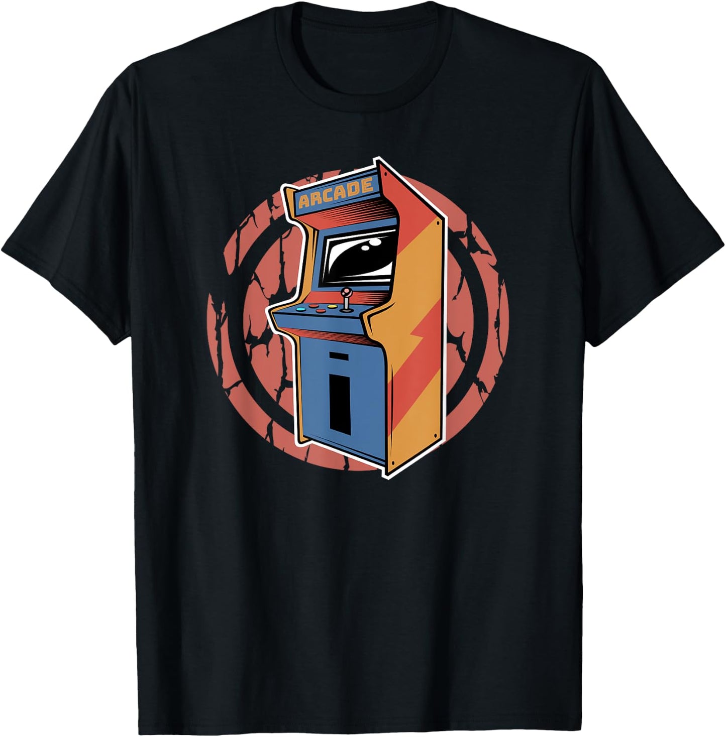 Arcade Video Game Machine | 80s Retro Gaming Shirt T-Shirt - T-Shirt | Black