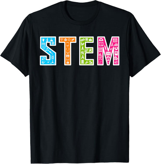 Kid's STEM Shirt and STEM Shirt T-Shirt - T-Shirt | Black