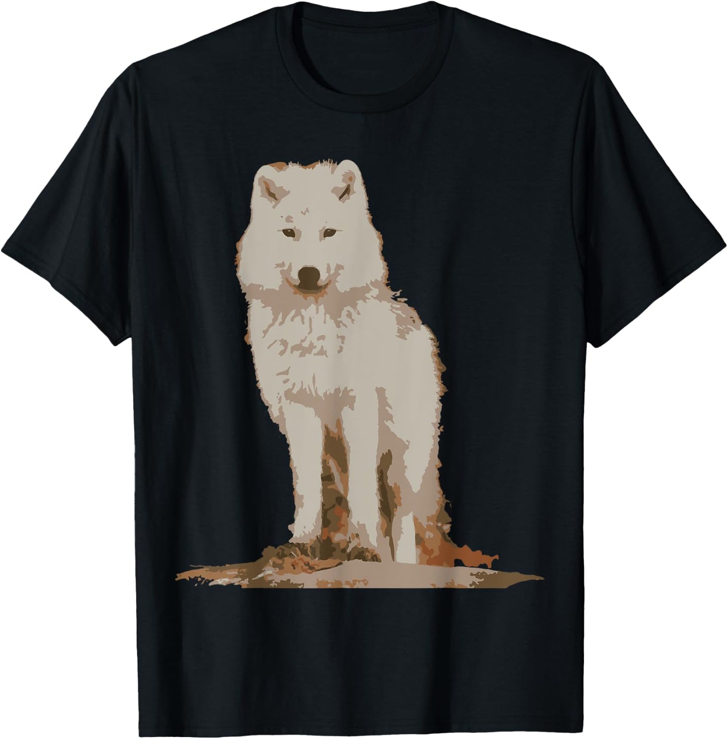 White Wolf T shirt T-Shirt - T-Shirt | Black