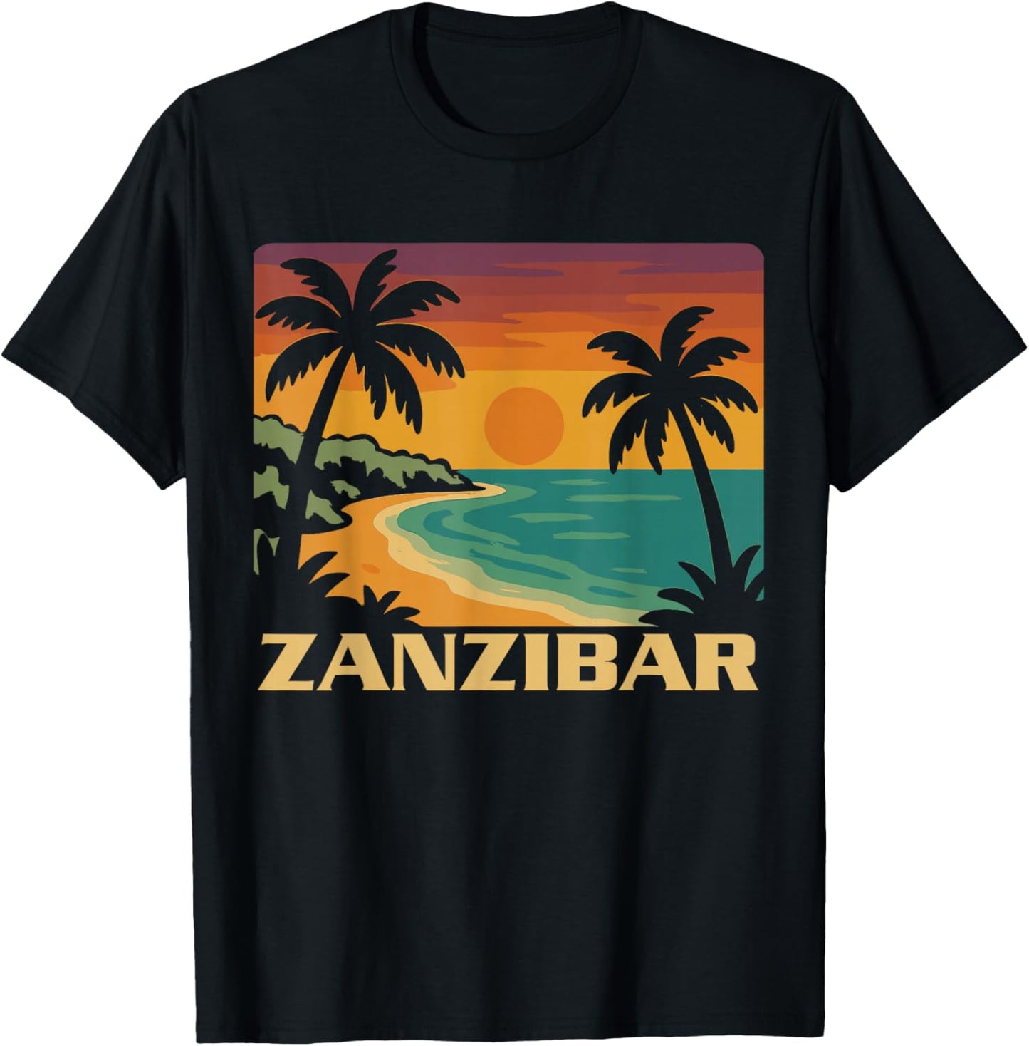 Zanzibar Tanzania, Zanzibar Beach, Zanzibar Travel, Zanzibar T-Shirt - T-Shirt | Black