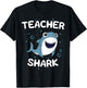 Teacher Shark Teaching Gift Back to School Kindergarten T-Shirt - T-Shirt | Black