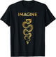 IMAGINE Fantasy Dragon Tattoo Style T-Shirt - T-Shirt | Black