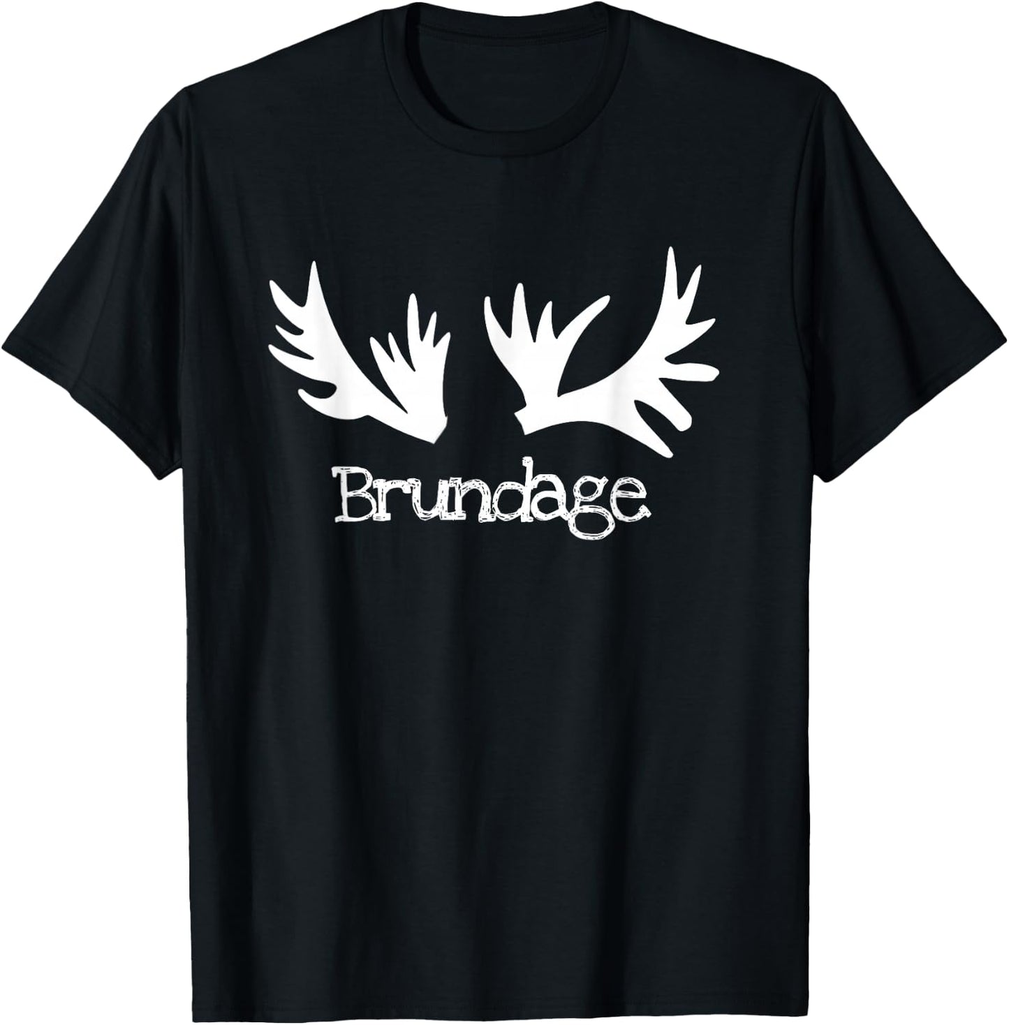 Brundage Mountain Rustic Moose Antlers Idaho Wilderness T-Shirt - T-Shirt | Black