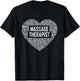 Massage Therapist Gifts Heart Therapy Chiropractor T-Shirt - T-Shirt | Black