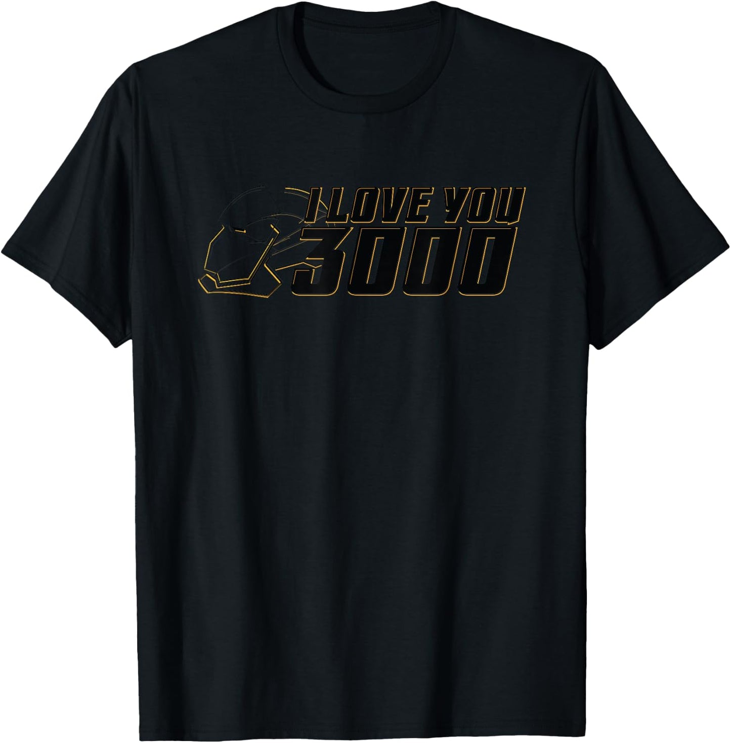 Marvel Avengers: Endgame "I Love You 3000" Helmet Highlight T-Shirt - T-Shirt | Black