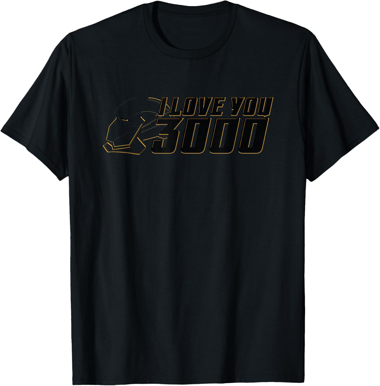 Marvel Avengers: Endgame "I Love You 3000" Helmet Highlight T-Shirt - T-Shirt | Black