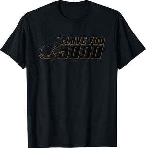 Marvel Avengers: Endgame "I Love You 3000" Helmet Highlight T-Shirt - T-Shirt | Black