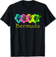 Bermuda Tropical Beach/Bermuda Travel Surf T-Shirt - T-Shirt | Black