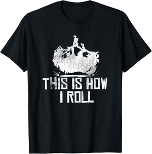 This Is How I Roll Horse Lover Horseback Riding Equestrian T-Shirt - T-Shirt | Black
